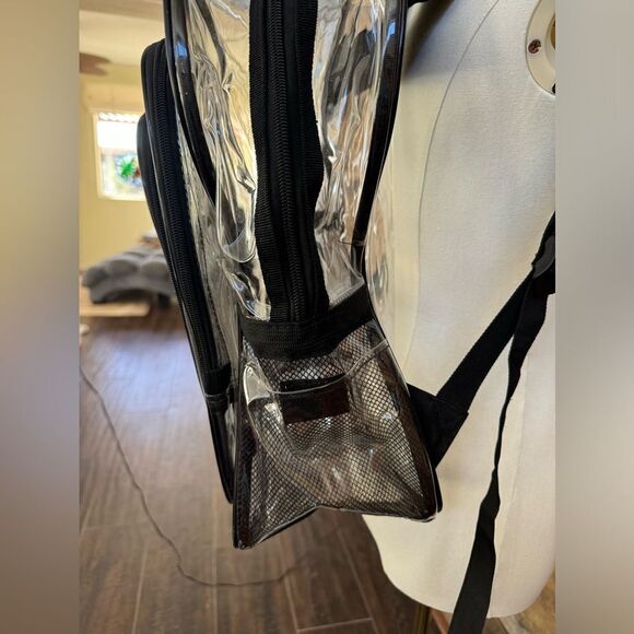 Clear Backpack  Zippered Bag - Picture 2 of 14